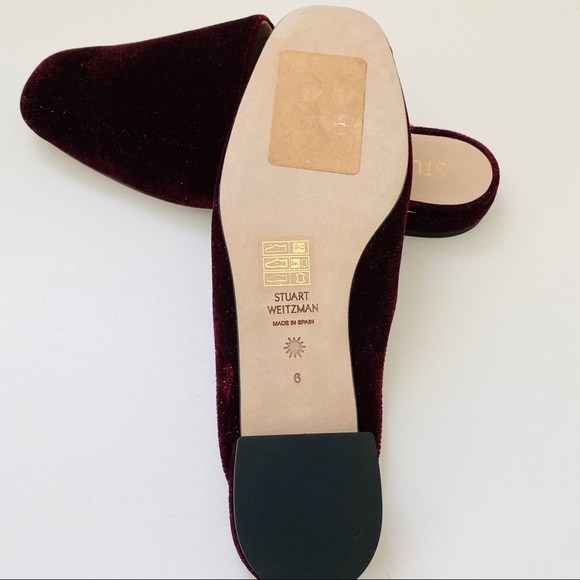 Stuart Weitzman velour mules NEW - Picture 4 of 7